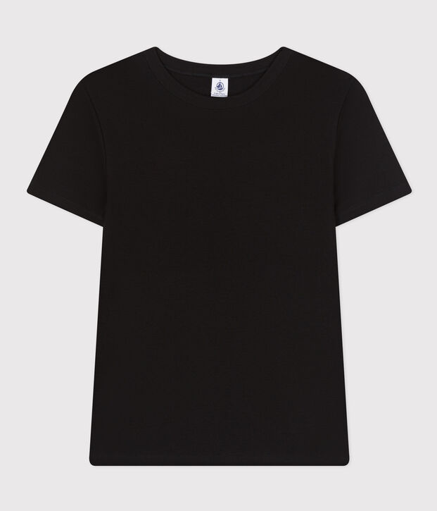 Tee-shirt L'ICONIQUE col rond en coton Femme noir
