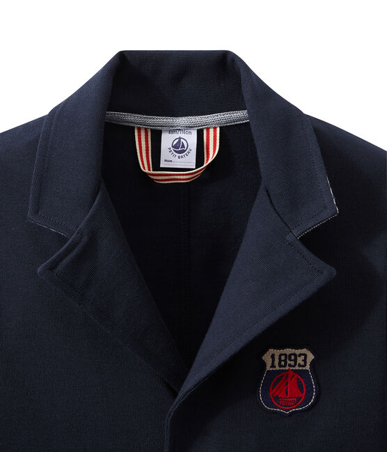 Veste garçon en jersey lourd bleu SMOKING