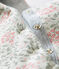 Combinaison ouatinée et imprimée bébé fille blanc MARSHMALLOW/blanc MULTICO