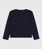 Cardigan en coton enfant fille bleu SMOKING