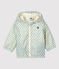 Coupe vent en polyester recyclé bébé blanc AVALANCHE/ BRUT