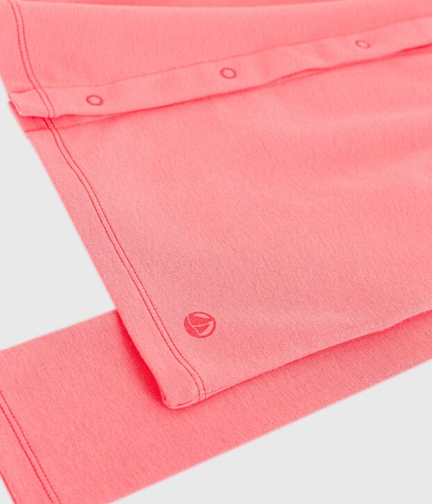 Cardigan enfant en coton uni corail