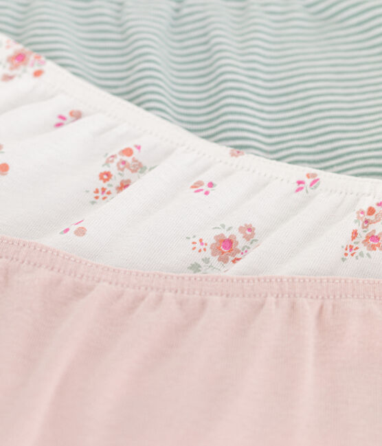 Lot de 3 shorties fleur en coton enfant variante 1