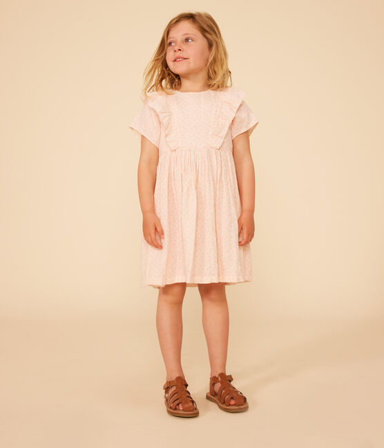 Robe imprimée manches courtes en gaze de coton enfant fille AVALANCHE/ PANTY