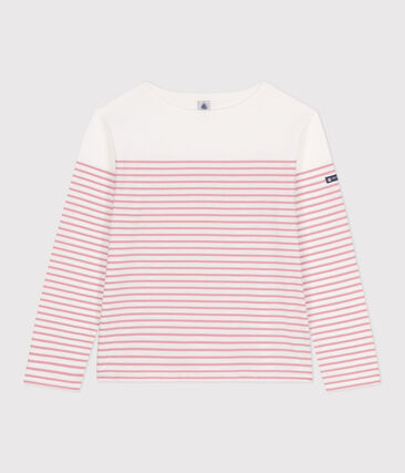 Tee-shirt marinière femme en coton manches longues