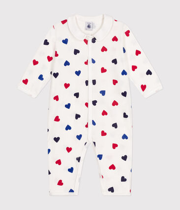 Pyjama sans pieds en coton imprimé cœurs bébé