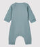Combinaison  b&eacute;b&eacute; molleton en coton biologique gris SEDUMBLUE