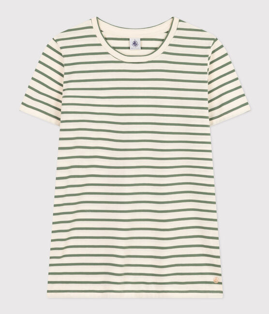 Tee-shirt LE DROIT col rond en coton Femme AVALANCHE/ CROCO