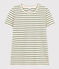 Tee-shirt LE DROIT col rond en coton Femme AVALANCHE/ CROCO