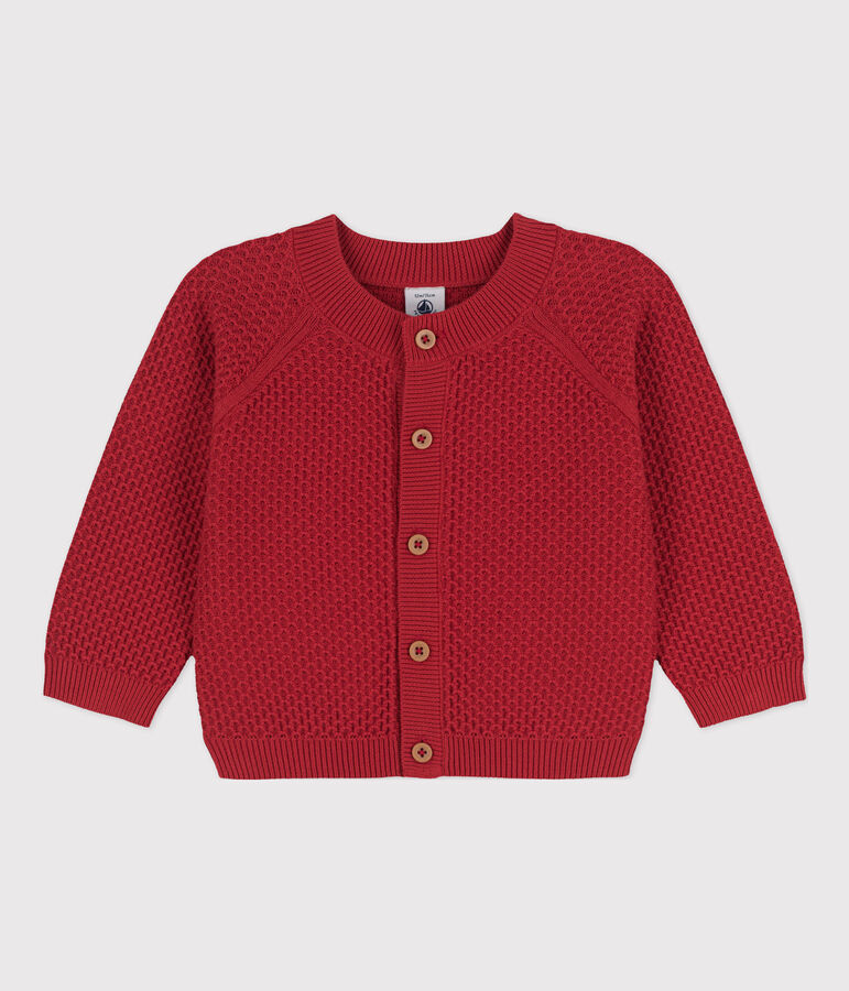 Cardigan b&eacute;b&eacute; en tricot en coton STOP