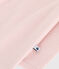 Body jambes longues bébé en laine et coton rose SALINE