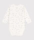 Body croisés manches longues en coton bébé