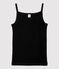Chemise à bretelles L'ICONIQUE en coton BIO Femme noir NOIR