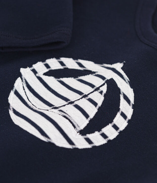 Sweatshirt en molleton b&eacute;b&eacute; bleu marine