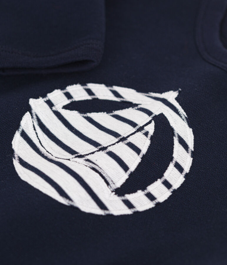 Sweatshirt en molleton b&eacute;b&eacute; bleu SMOKING