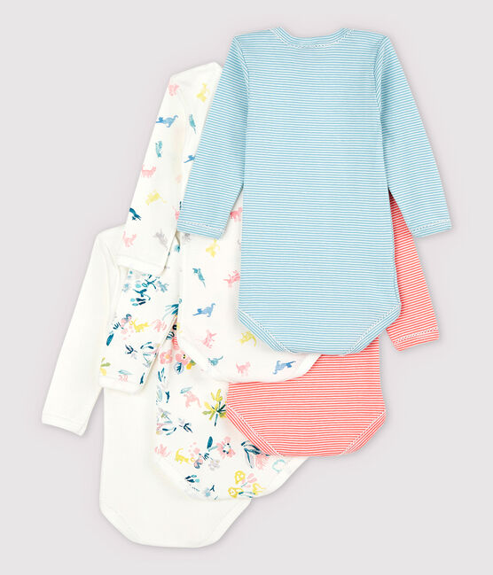 Lot de 5 bodies manches longues bébé fille variante 1