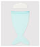 Set déguisement sirène petite fille en coton bleu HAITI/écru MULTICO
