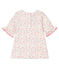 Blouse manches courtes imprim&eacute;e b&eacute;b&eacute; fille blanc/multicouleur