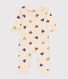 Pyjama cœurs sans pieds en coton bébé