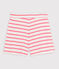Short en côte enfant fille blanc MARSHMALLOW/rose CUPCAKE