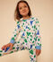 Pyjama imprimé motif Paris en coton enfant blanc MARSHMALLOW/blanc MULTICO