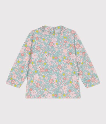 Tee-shirt anti UV bébé, imprimé fleurs