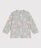 Tee-shirt anti UV b&eacute;b&eacute;, imprim&eacute; fleurs bleu/multicouleur