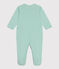 Pyjama bébé en coton à rayures vert ALOEVERA