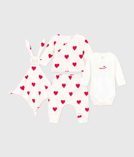 Coffret cadeau naissance cœur variante 1