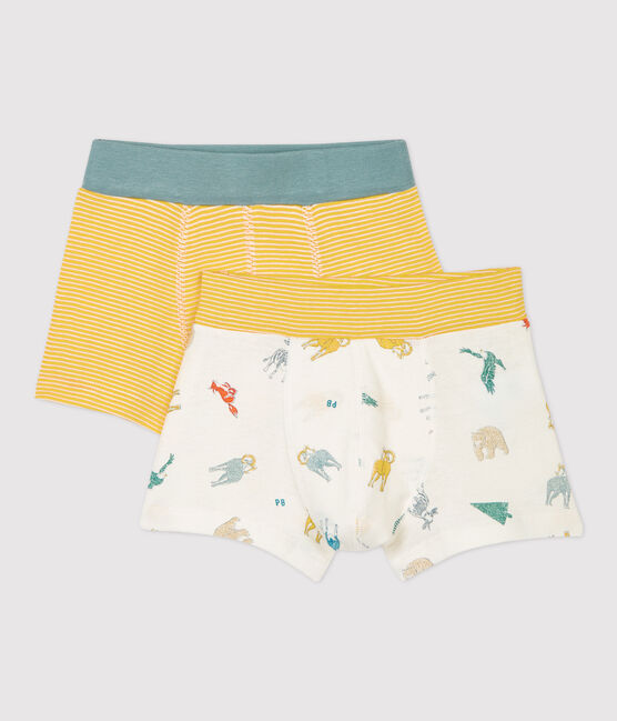 Lot de 2 boxers imprimé mouflons petit garçon en coton biologique variante 1