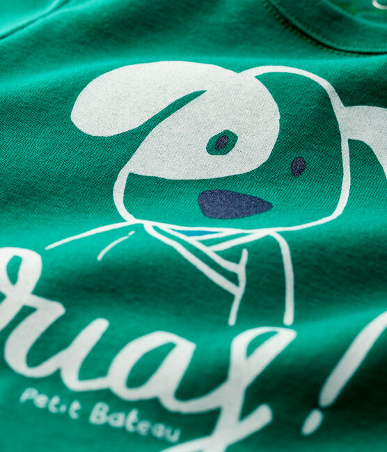 Tee-shirt en coton bébé. vert PIVERT