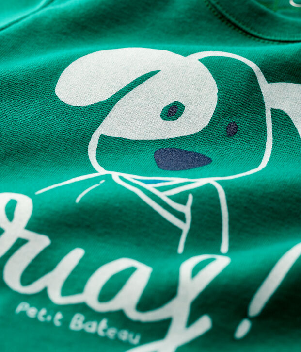 Tee-shirt en coton b&eacute;b&eacute;. vert