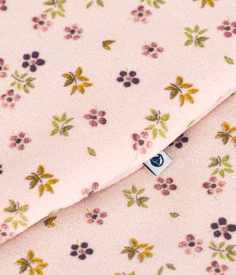 Gigoteuse en velours b&eacute;b&eacute; TOG 3 rose SALINE/blanc MULTICO