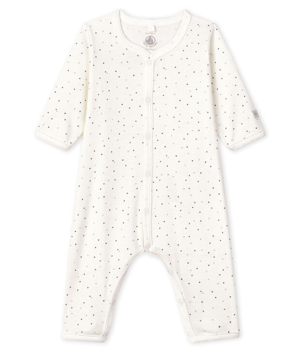Dors-bien sans pieds b&eacute;b&eacute; petites &eacute;toiles en coton biologique blanc/multicouleur