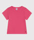 Teeshirt enfant en coton manches courtes uni