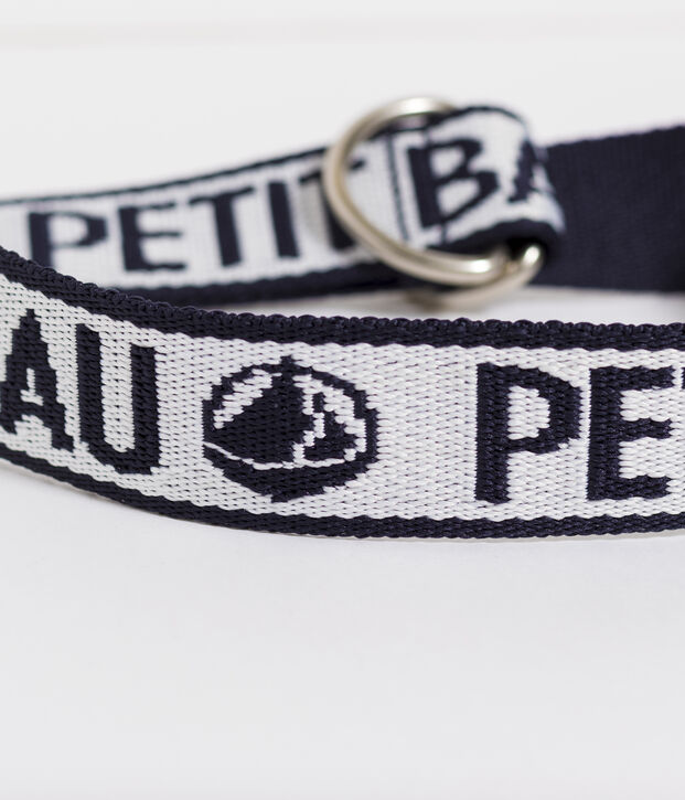 Ceinture logo bleu/blanc