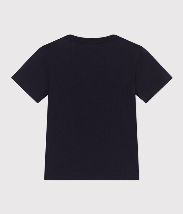 Tee-shirt en jersey l&eacute;ger enfant gar&ccedil;on bleu marine