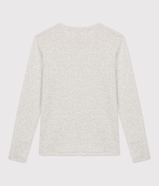 Tee-shirt L'ICONIQUE col rond en coton Femme gris BELUGA CHINE