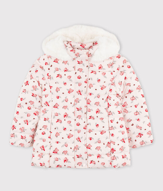 Doudoune enfant fille rose FLEUR/ MULTICO CN