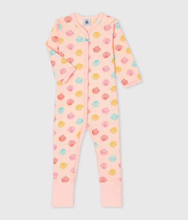 Dors bien b&eacute;b&eacute; fille en c&ocirc;te rose/multicouleur