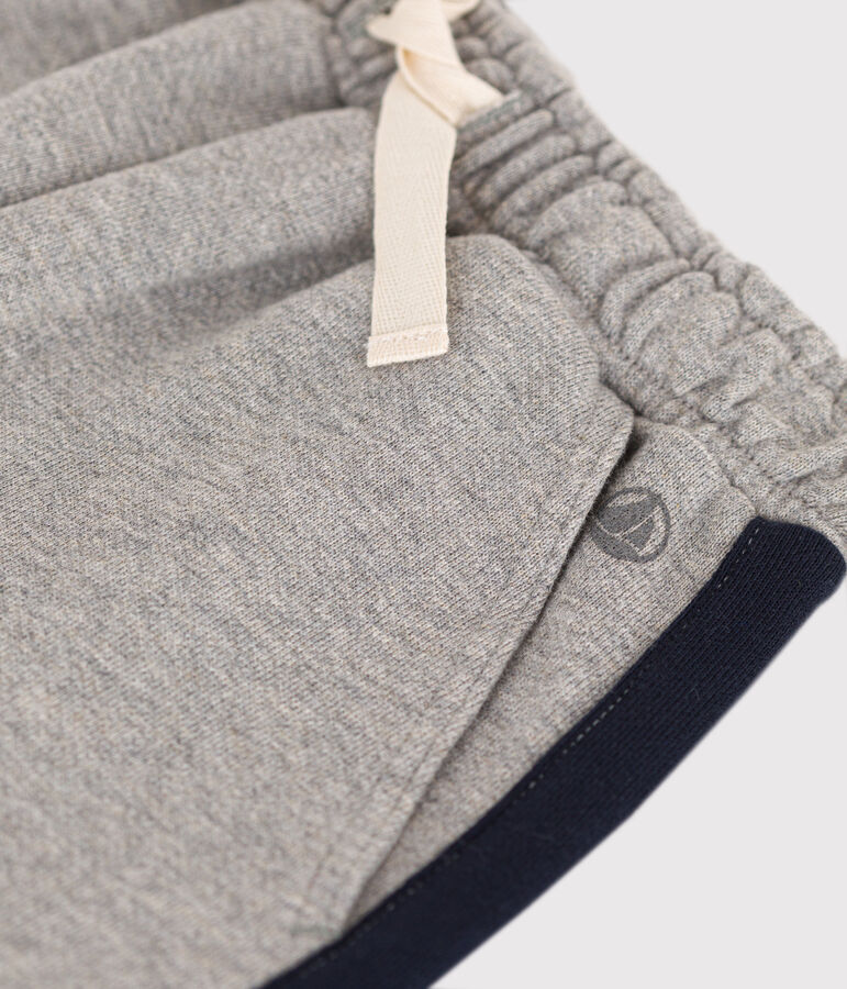 Short en coton enfant gar&ccedil;on gris CHATON CHINE