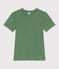 Tee-shirt Femme l'Iconique en coton uni vert PALMERAIE