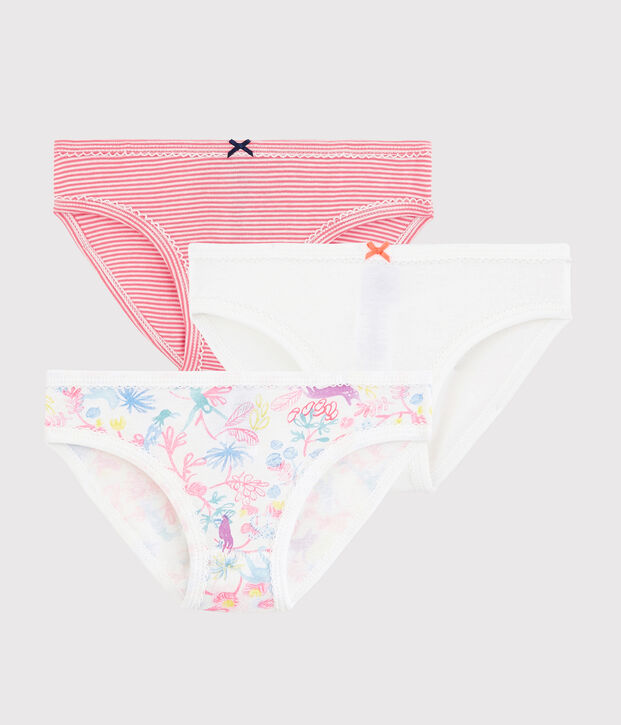 Lot de 3 culottes jungle petite fille multicouleur