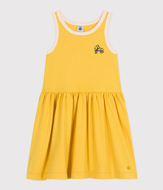 Robe sans manche en coton enfant fille jaune NECTAR/ AVALANCHE