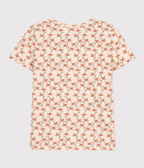 Tee-shirt LE DROIT col rond en coton Femme blanc AVALANCHE/ MULTICO