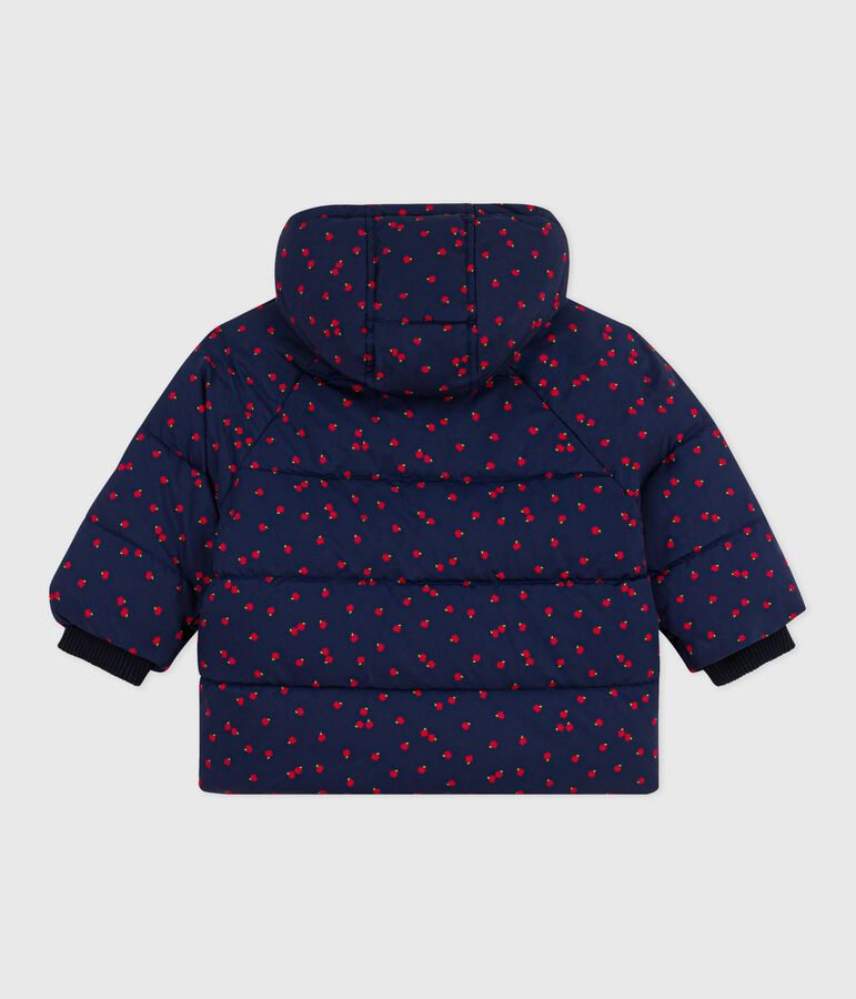 Doudoune b&eacute;b&eacute; imprim&eacute;e bleu SOIR/ MILK