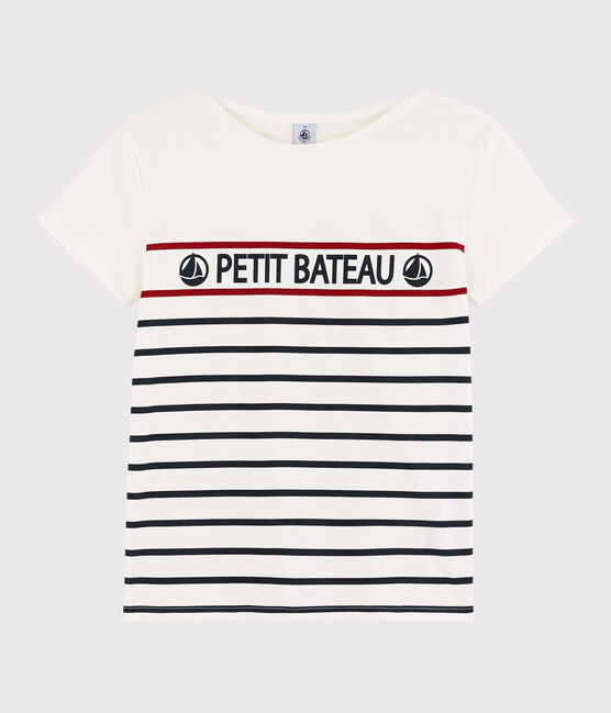 T-shirt rayé Femme blanc MARSHMALLOW