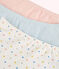 Lot de 3 shorties mini étoiles petite fille en coton biologique variante 1