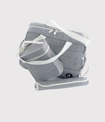 PETIT BATEAU - Lot composé de 1 sac à langer, 1 sac isothèrme et 1 tapis à langer en nylon.