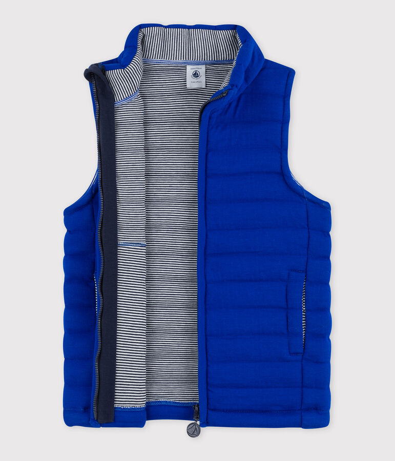 Blouson sans manche fille/gar&ccedil;on bleu